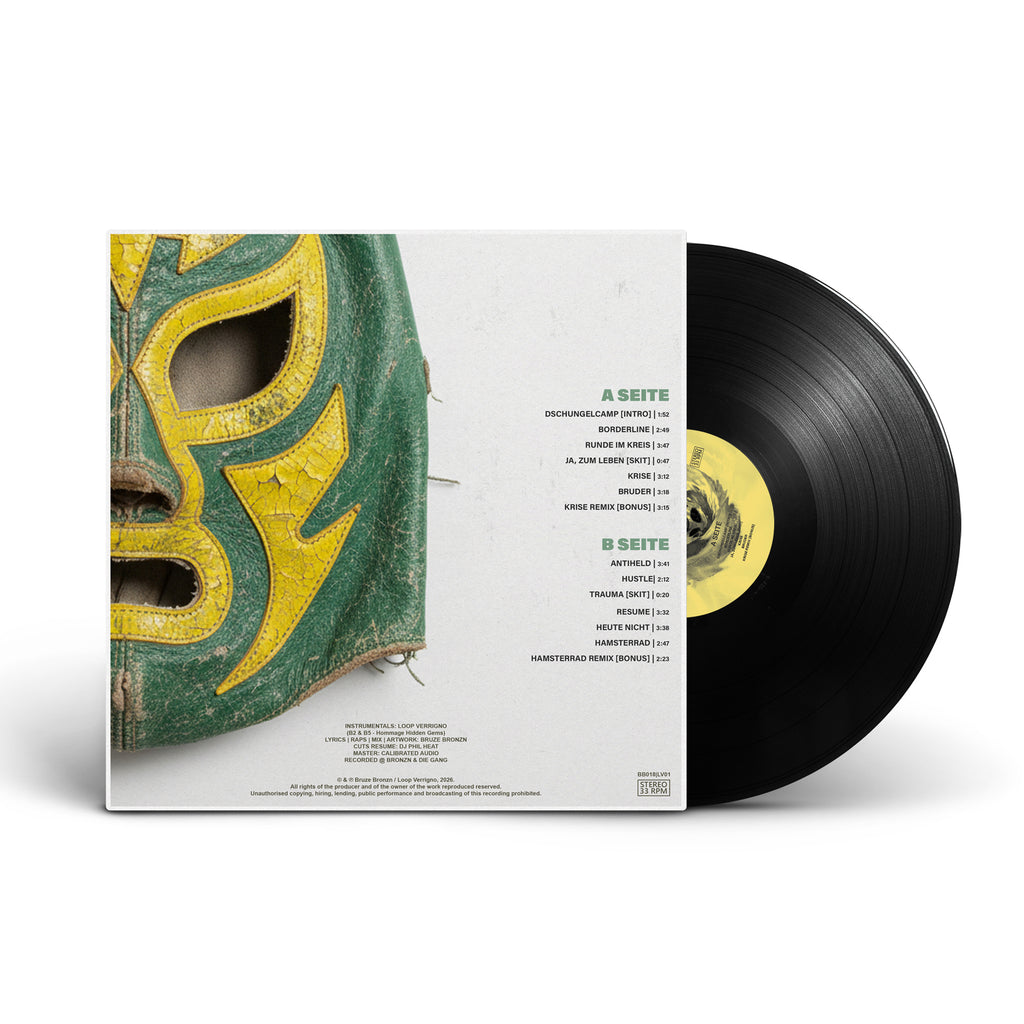 Bruze Bronzn & Loop Verrigno - ANTIHELD - Black Vinyl