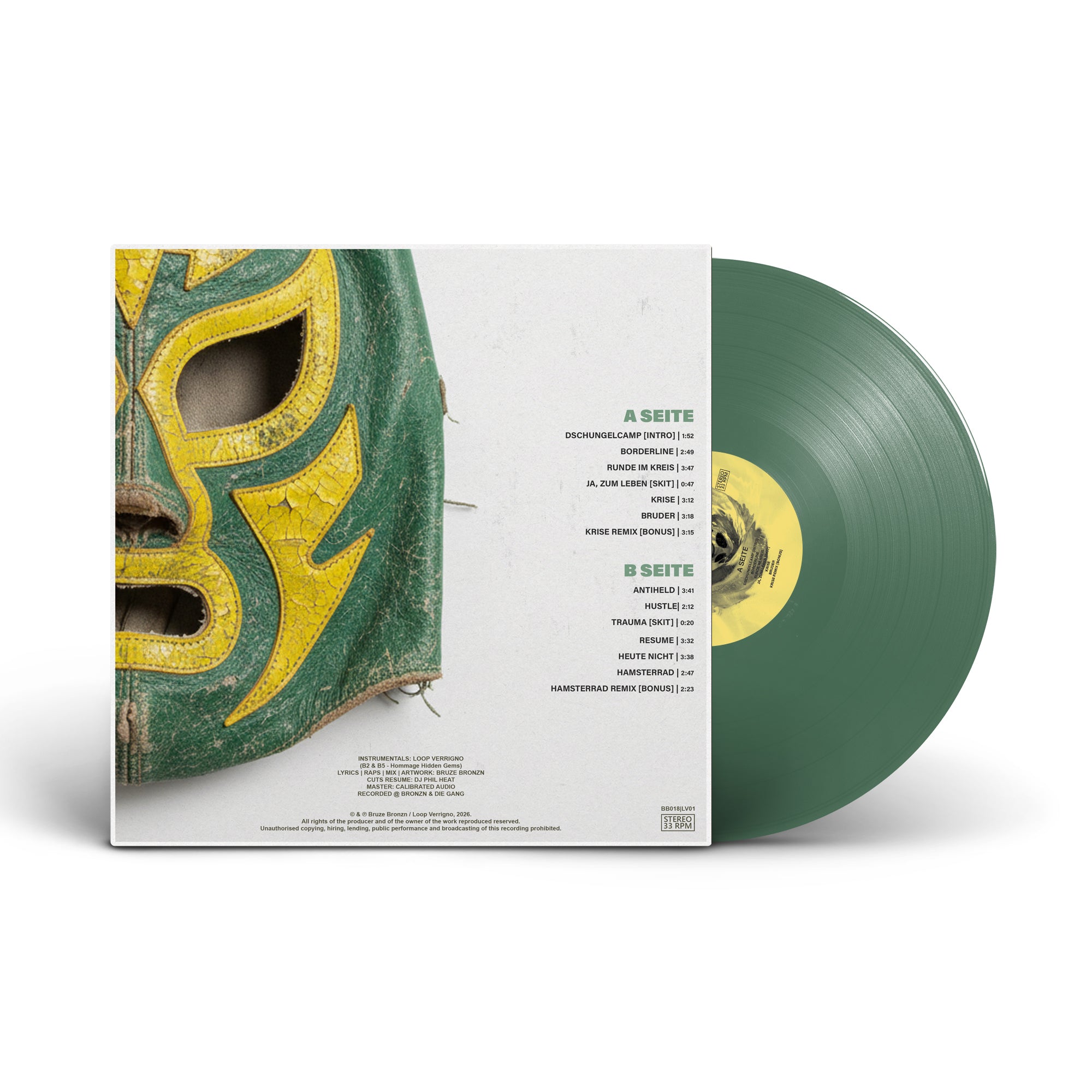 Bruze Bronzn & Loop Verrigno - ANTIHELD - Green Vinyl Bundle