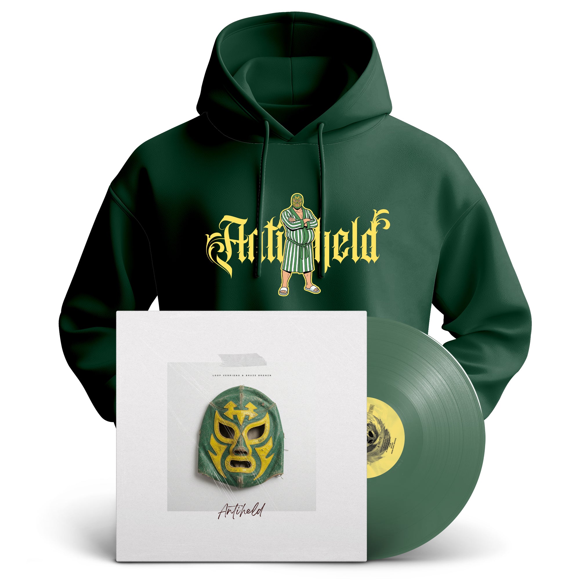 Bruze Bronzn & Loop Verrigno - ANTIHELD - Green Vinyl Bundle